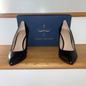 Pour La Victoire Classic Black Heels